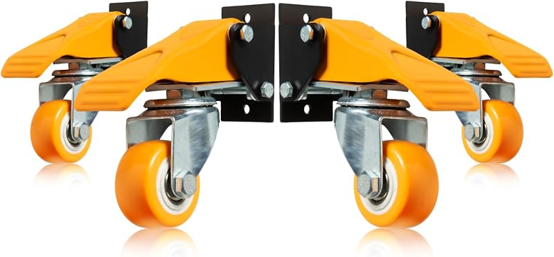 Kit 4 ruedas retráctiles 2.5" 600lb para banco trabajo