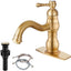 Grifo lavabo baño 1 agujero boquilla giratoria 360