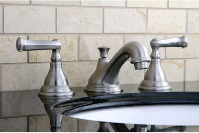 Grifo lavabo latón pulido manija palanca francesa