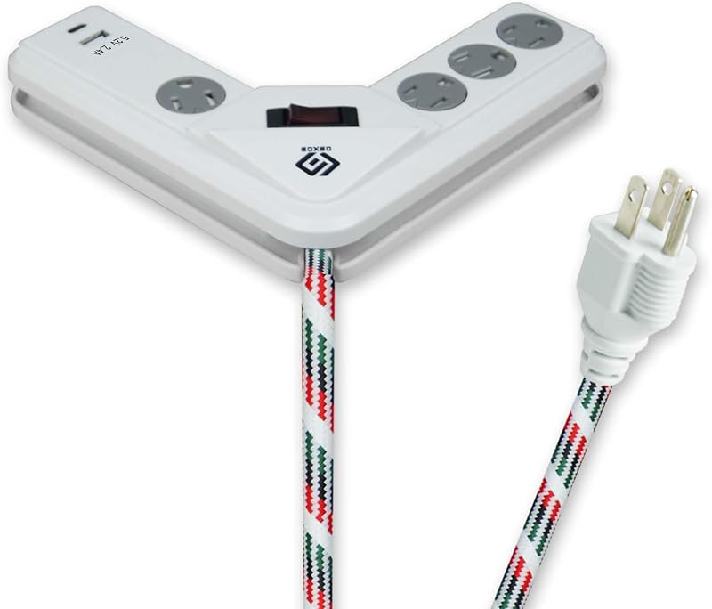 Tira USB 2.4A con protector 4 tomas 6pies