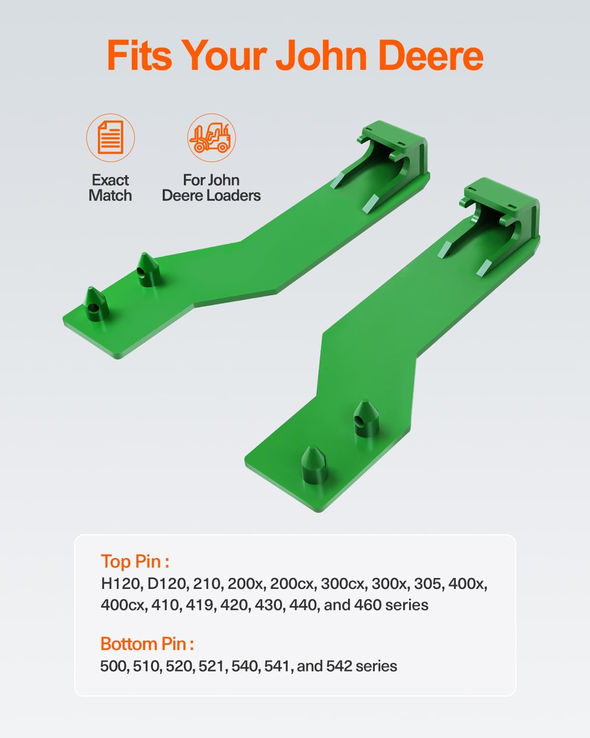 Soporte enganche rápido para cargador tractor John Deere