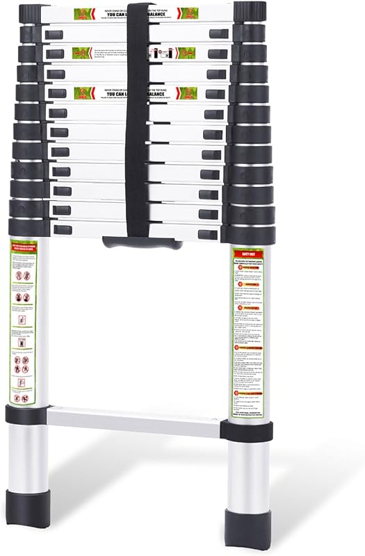 Escalera telescópica aluminio 16.5ft 330lb para RV ático