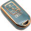 Funda llavero comp Honda Accord Civic CR-V 5 botones azul gris