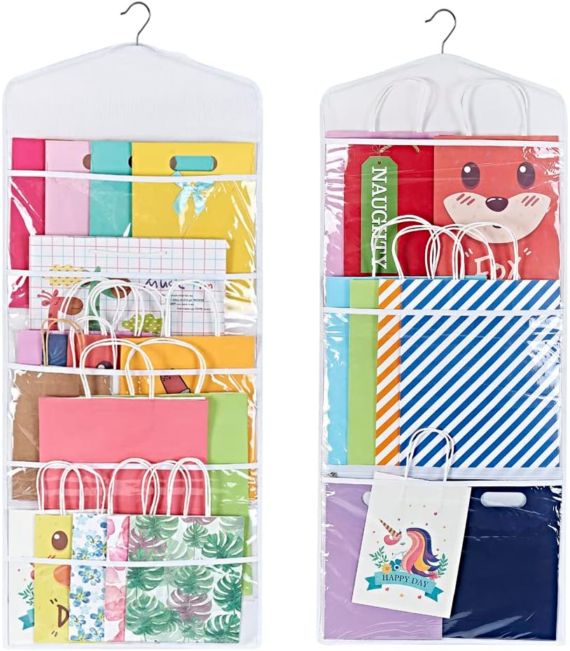Bolsa colgante papel seda doble cara 38x16