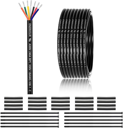 Cable eléctrico 18/7 cobre estañado trenzado 50 ft