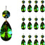 12 Pzas Prismas Cristal Octágono para Candelabros
