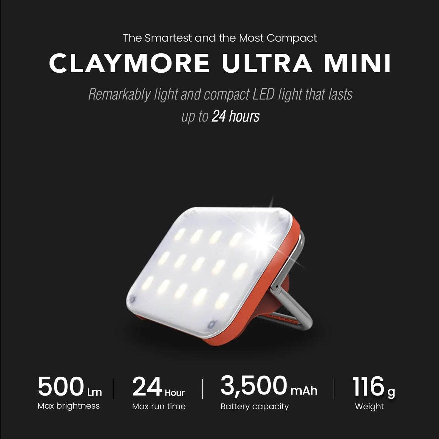 Luz LED USB-C impermeable camping industrial