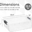 Caja plástico transparente organiz. apilable hogar
