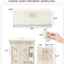 Caja organizadora joyas 2 capas con bandeja extraíble crema