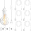 Kit 6 cables luz colgantes con interruptor E27