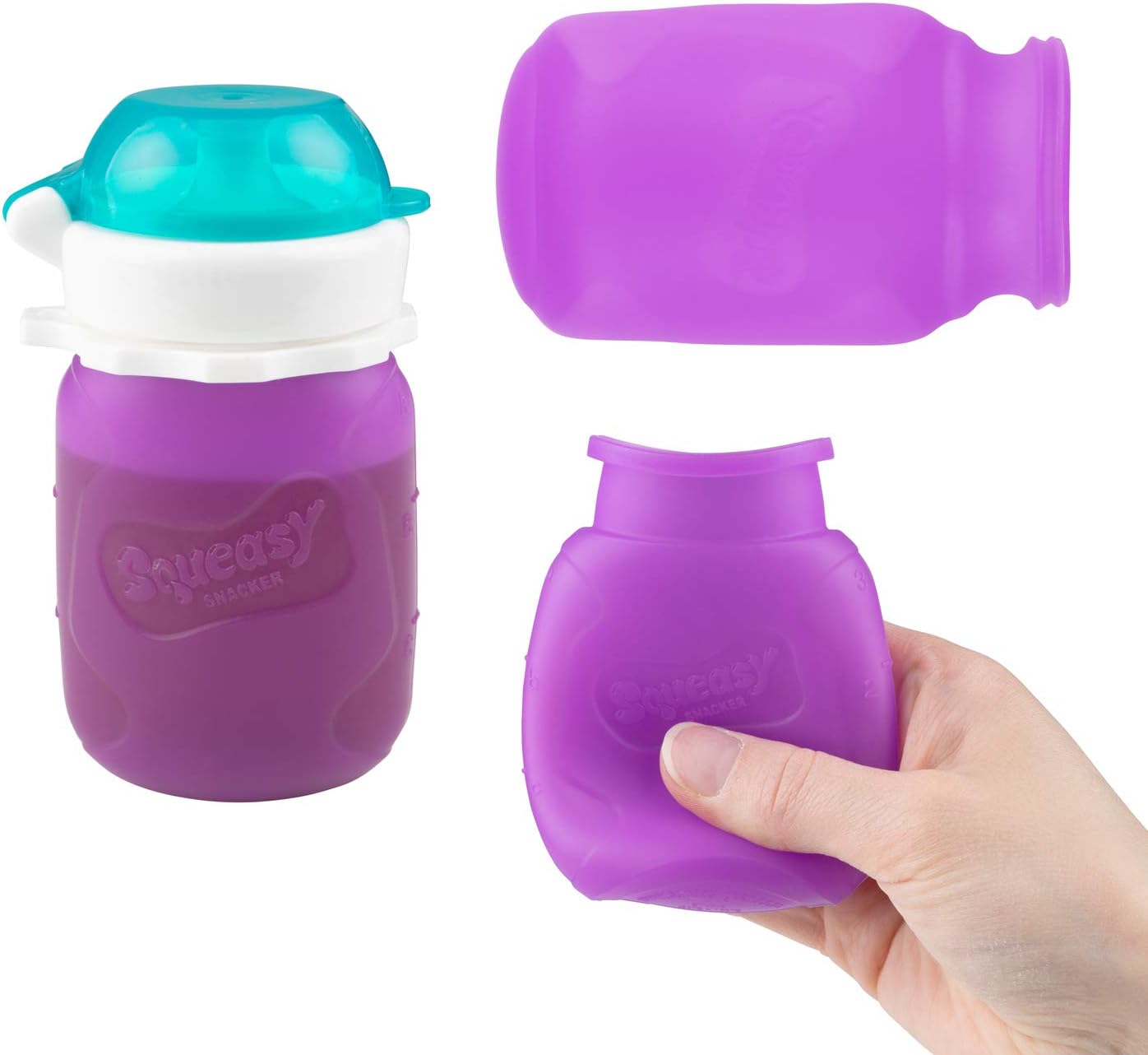 Bolsa silicón reutiliz. para alimentos Púrpura