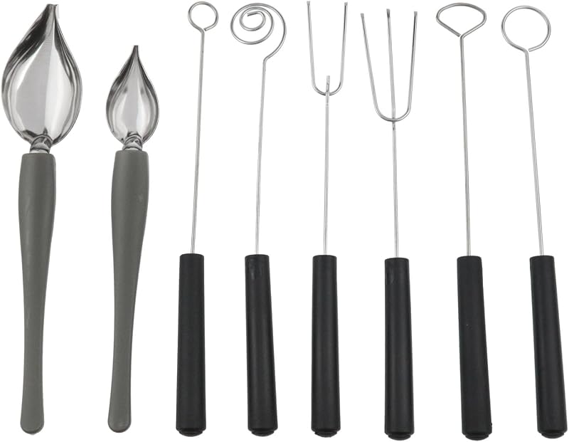 Set 2 Cucharas Acero Inox para Decorar Chocolate