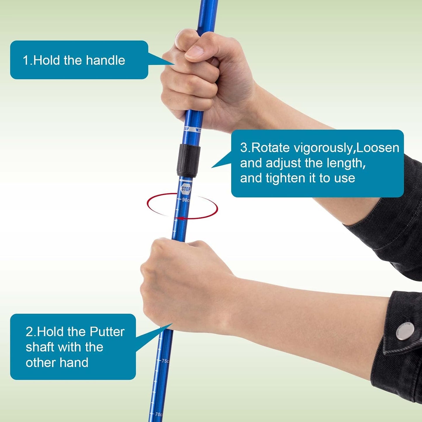 Putter golf 2 pzas ajustable diestros zurdos