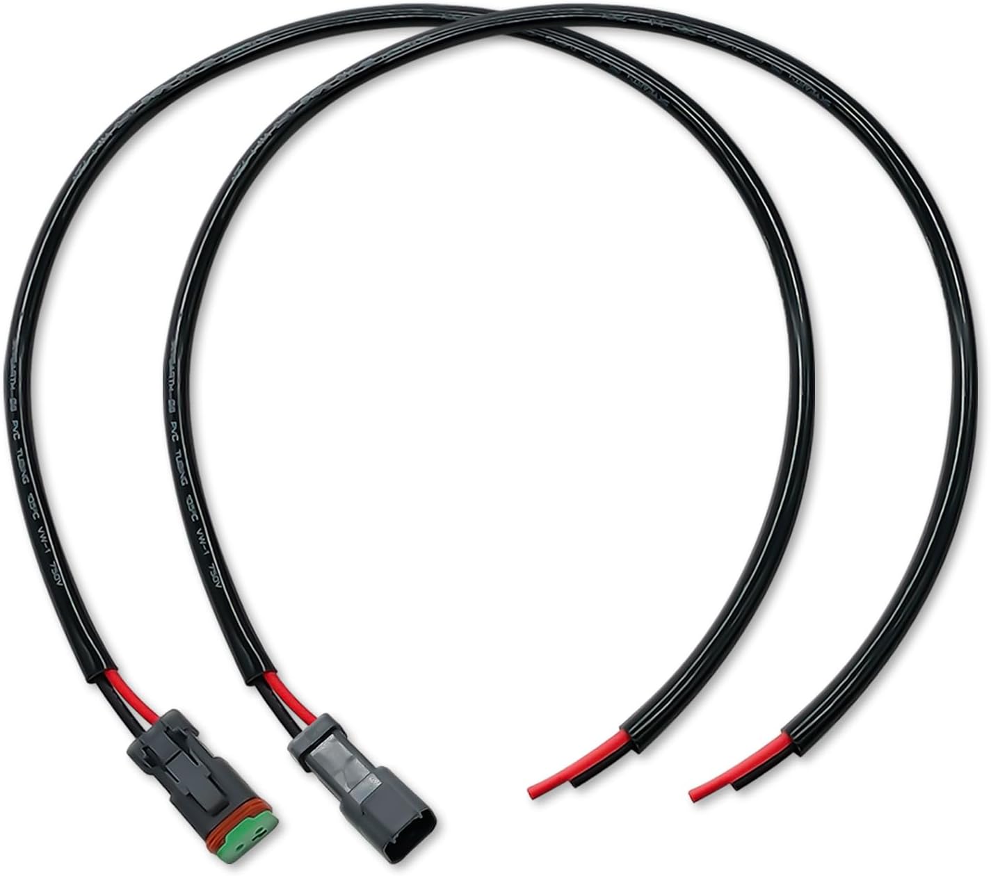Conectores enchufe 2 pines extensión cable LED