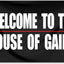 Bandera gimnasio 3x5ft texto Welcome to The House of Gains