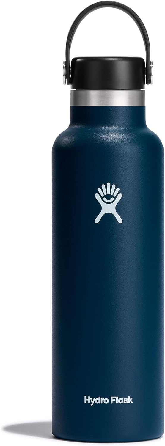 Botella agua acero inox aislada 630ml azul