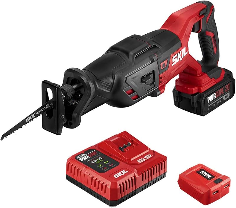 Kit sierra rectificadora 20V 4Ah con cargador USB