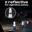 Conos seguridad tráfico 28" color azul base ponderada set 6