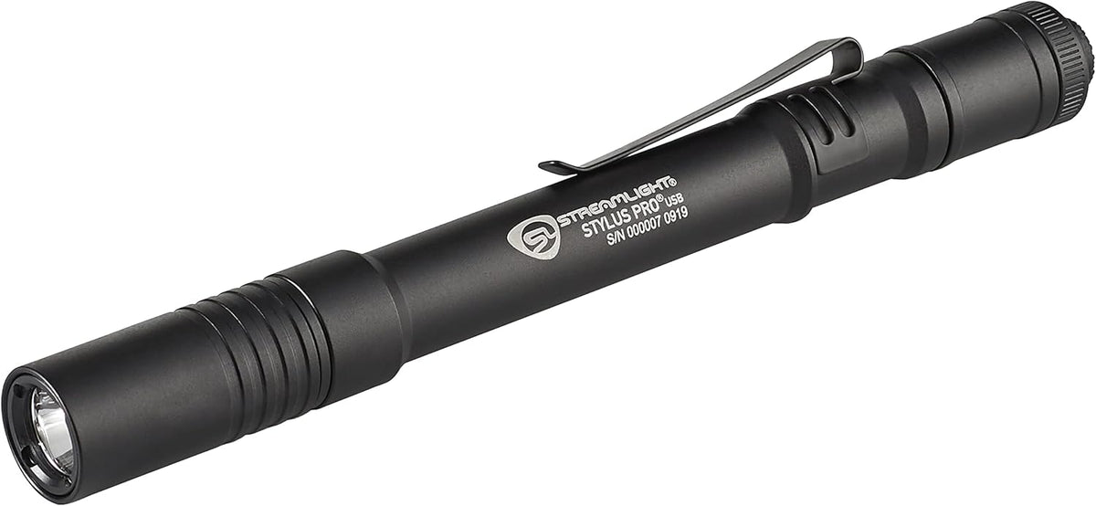 Lámpara LED USB recargable 350 lúmenes color negro