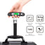 Báscula equipaje digital 110lb pantalla LCD negro