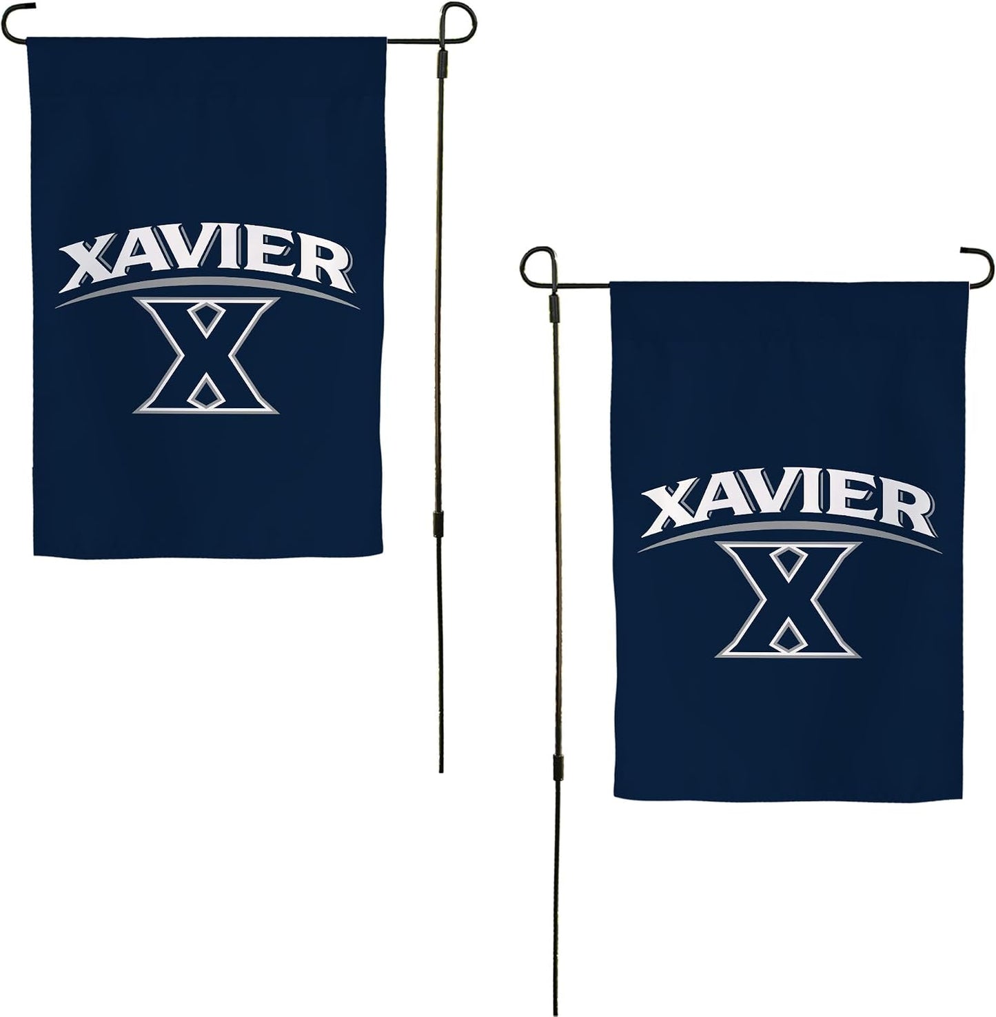 Bandera jardín Xavier 19x12" diseño 2 pancarta mosqueteros