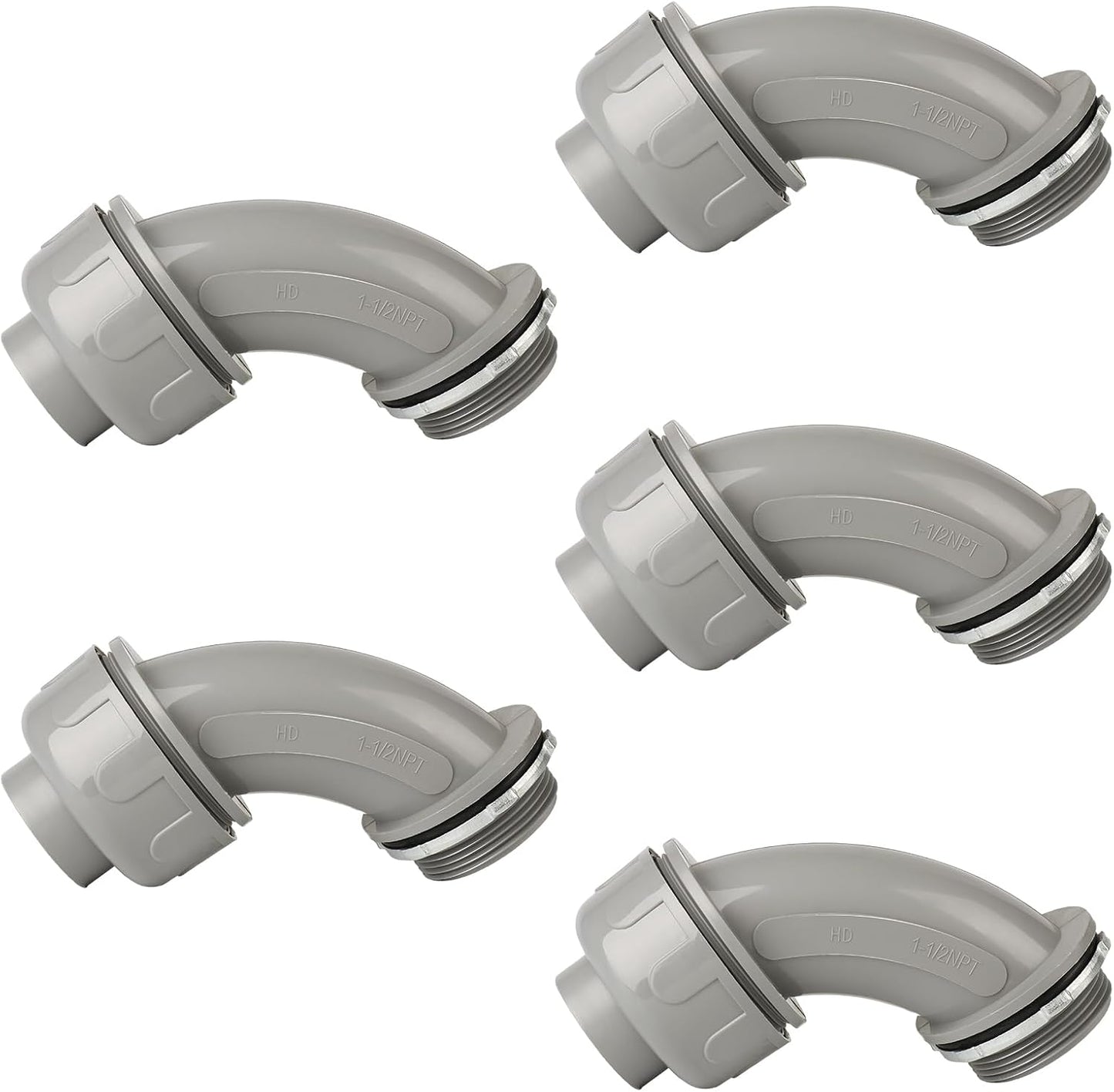 Conectores conducto hermético 1-1/2pulg 90 grados
