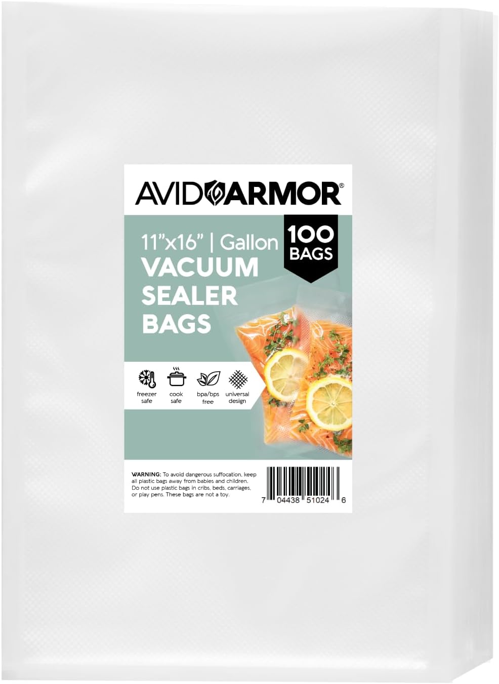 Bolsas al vacío sin BPA transparentes pack 100 uds