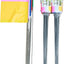 Banderas seguridad 7 colores 5x4" poste exterior