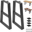 Patas trapezoidales mesa 22" metal set 2