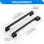 24 Tiradores Negro Gabinete Cocina 7-1/2pulg Base Ancha