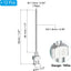 Puntas aguja acero inox 16ga 1.5pulg 12pzas