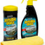 Kit limpieza vidrio 3 pzas spray toallitas microfibra