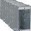 Caja mampostería 1 banda 3.5" 10 TKO gris set 3