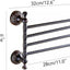 Toallero plegable latón bronce aceitado accesorios baño