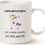 Taza unicornio para abuela regalo navidad 11oz blanco