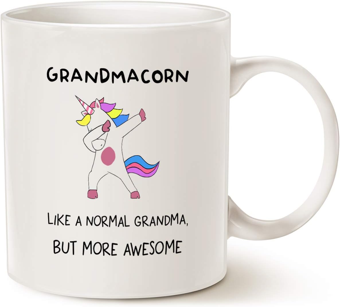 Taza unicornio para abuela regalo navidad 11oz blanco