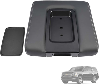 Tapa reposabrazos consola cuero negro comp Chevrolet