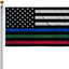Bandera EE.UU. 3x5" color azul rojo verde