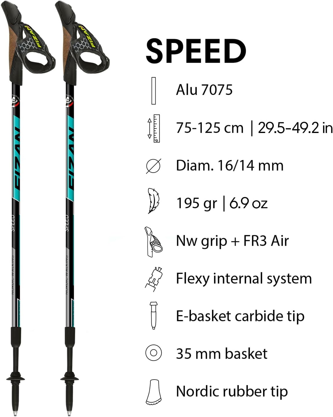 Bastones de marcha aluminio Swift Nordic