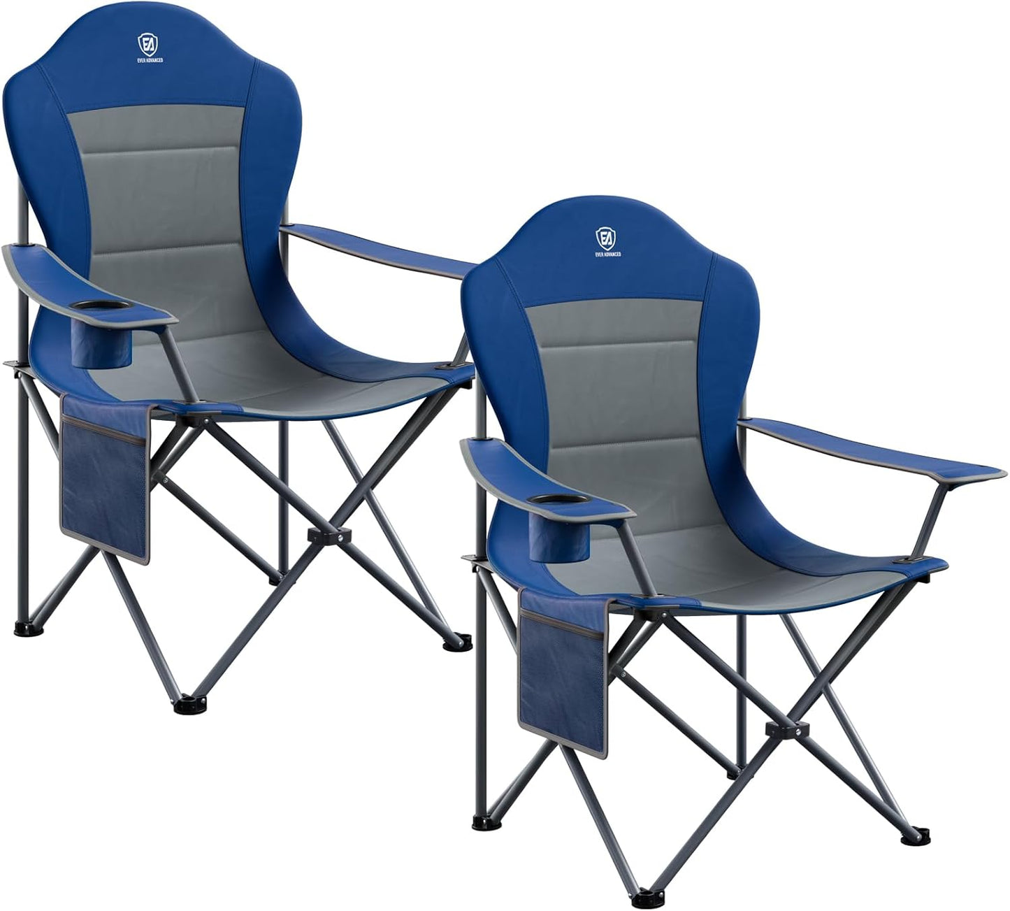 Silla plegable camping respaldo alto set 2 sillas