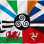 Bandera naciones celtas 3x5ft poliéster ojales latón