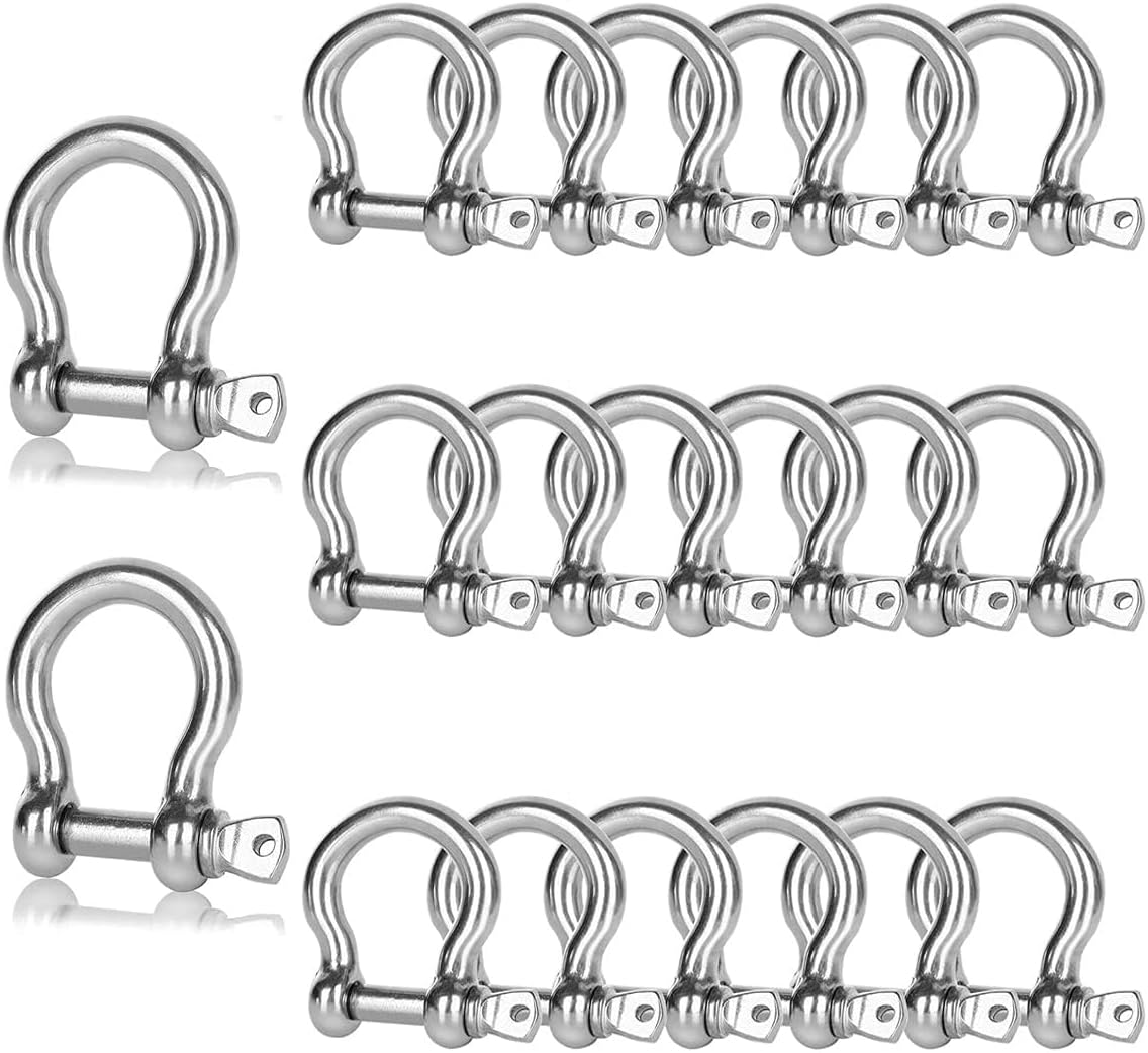 20 Grilletes Anclaje M6 Acero Inox 304 Resistentes