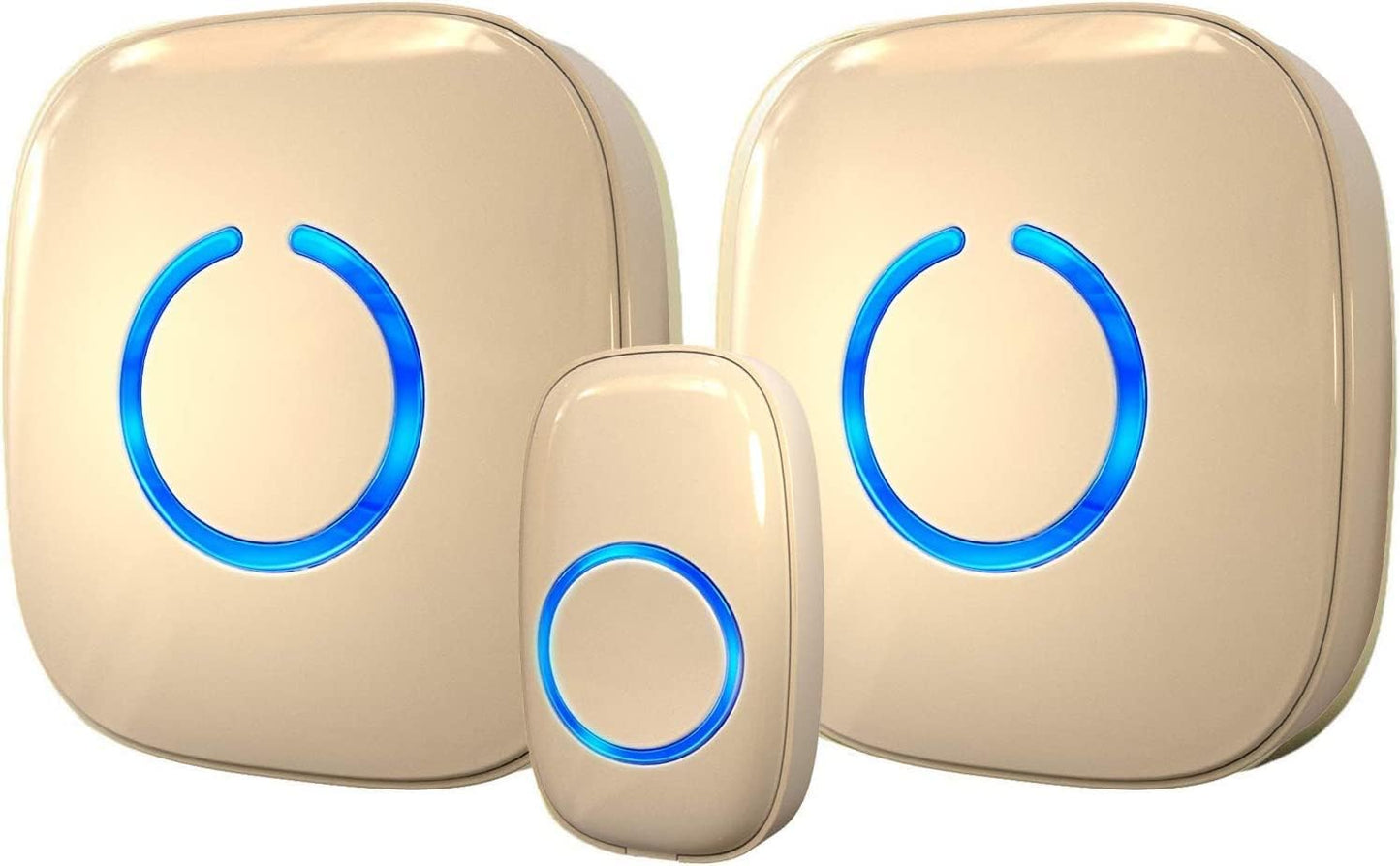 Timbre inalámbrico 52 tonos 4 volúmenes led modelo CXR beige