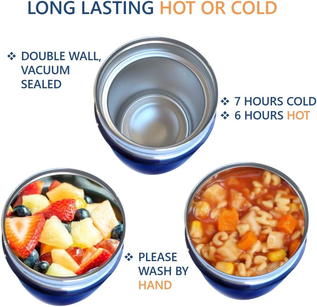 Termo acero inox 10oz sellado al vacío mini monstruo azul