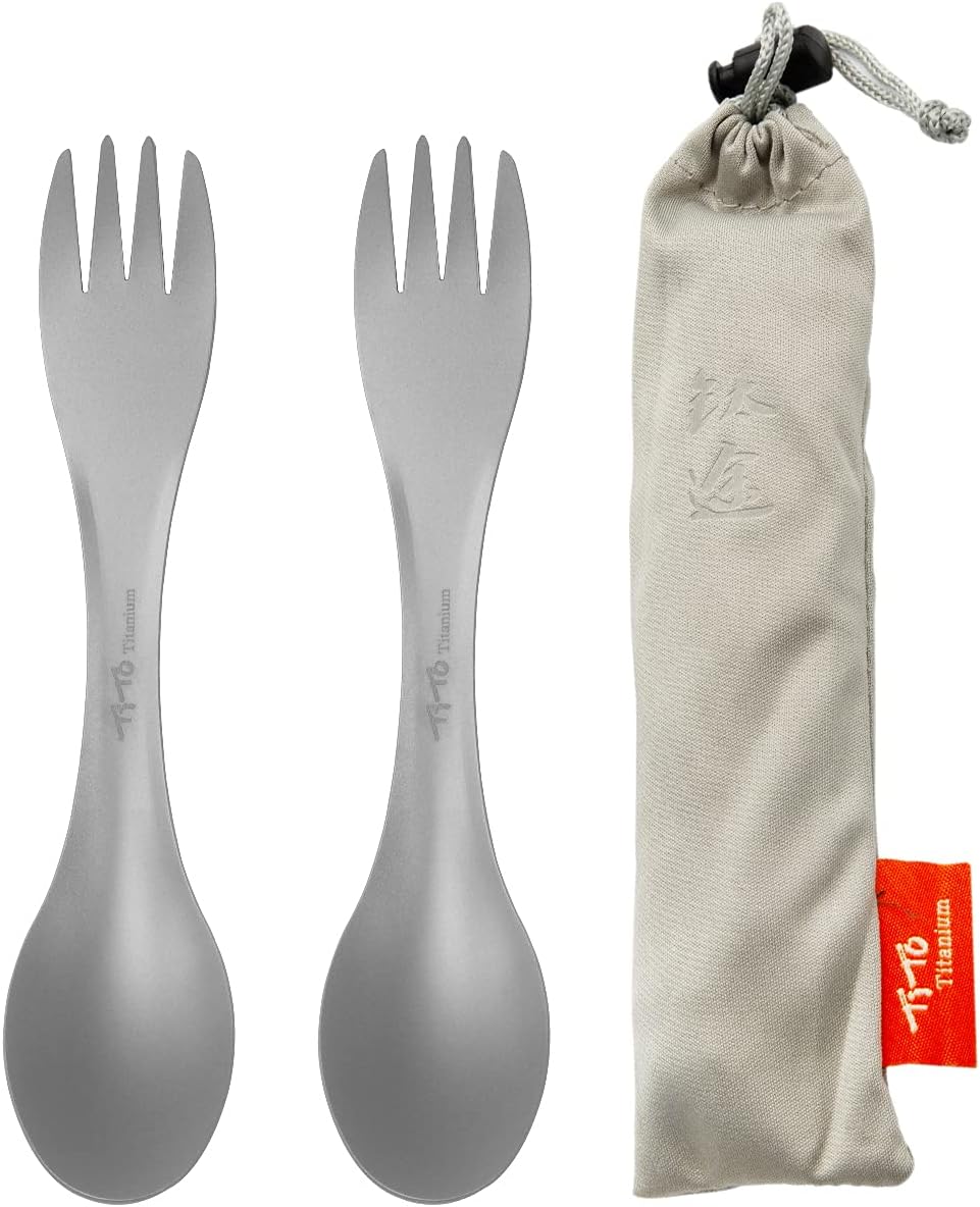 Spork 3en1 cubiertos ecológicos para campamento y viajes
