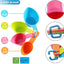 Juego 2 cucharas para mascotas y tazas medidoras plástico