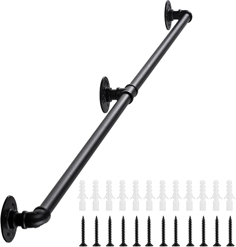 Pasamanos escalera hierro 5ft barra antiderrap