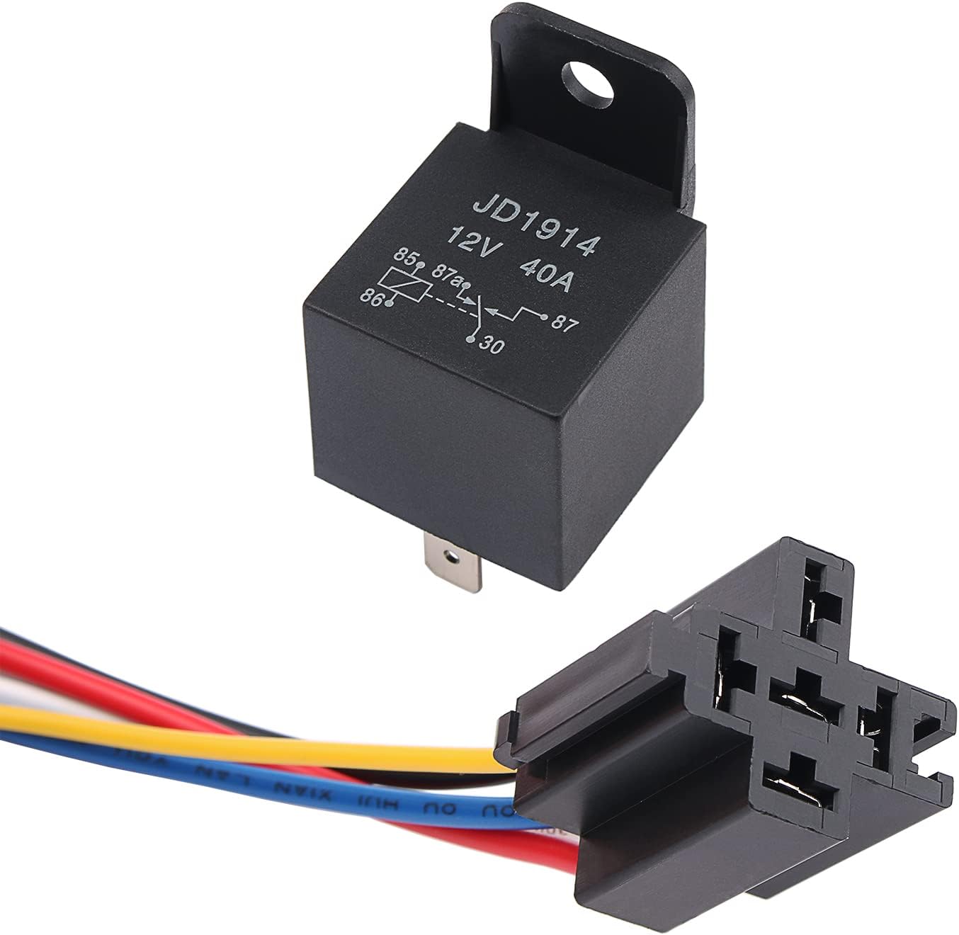 Relé automotriz 30/40A enchufe resistente 12V CC 5 pines