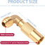 Adaptador codo propano 3/8pulg para parrilla Blackstone 17-22pulg
