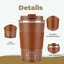6 Tazas Café Aisladas con Tapa 12oz y Regalo para Maestros